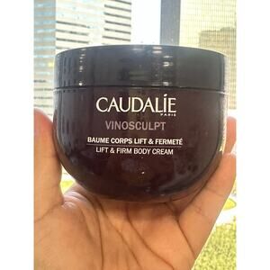 Caudalie vinosculpt 
Lift &firm body cream 
Opened to show usuage